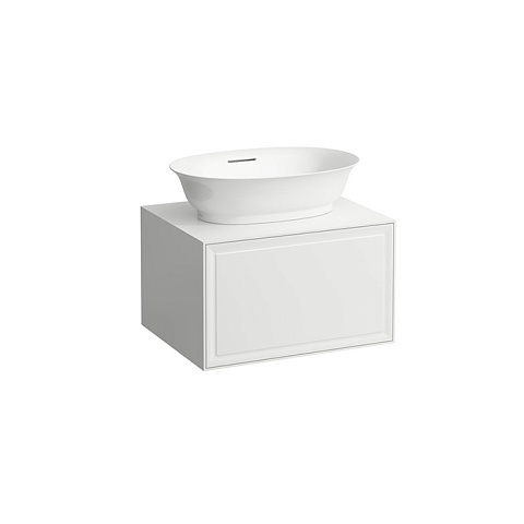 Laufen New Classic База под раковину подвесная, 580х450х350 мм, 1 ящик, цвет белый глянцевый (для раковины 812852, 812853), 4.0600.1.085.631.1