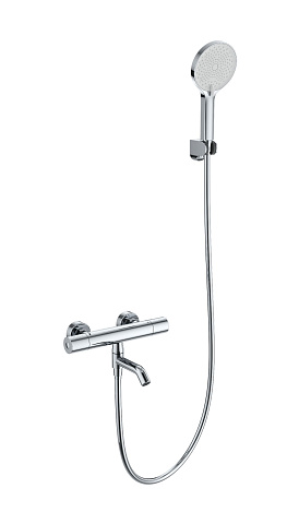 Смеситель для ванны с душем и термостатом WONZON & WOGHAND INN 1, Хром WW-B3013-A1-CR