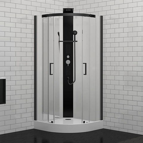 Душевая кабина Black&White G8701 (900х900х2170)