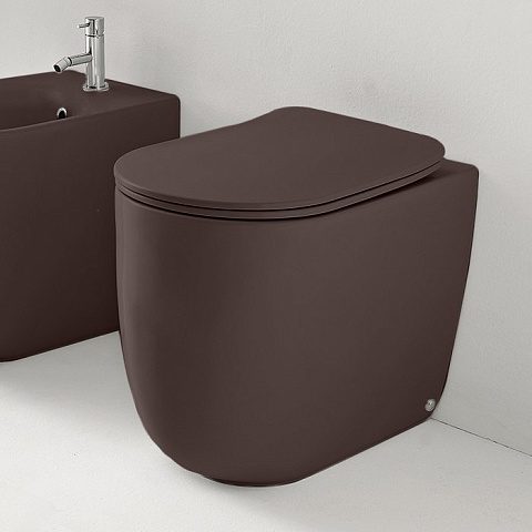 Унитаз безободковый пристенный Kerasan Nolita 531875, 55x35 см