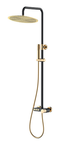 Стойка для душа Boheme STICK BLACK TOUCH Gold 128-BG.2