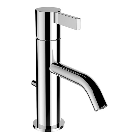 Laufen Kartell Смеситель для раковины, на 1 отв., с донным клапаном, излив 115мм, цвет: хром, 3.1133.1.004.101.1