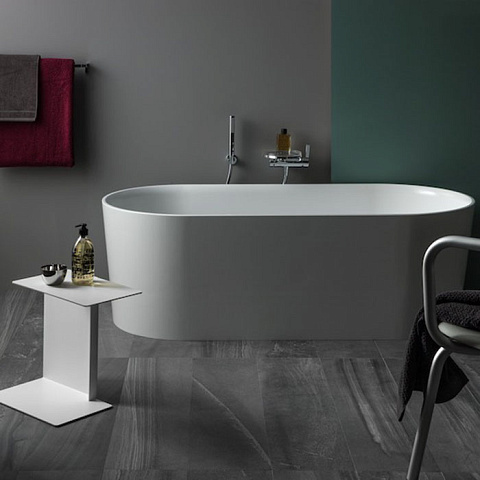 Laufen VAL Ванна 1600x750x450мм, свободностоящая, с слив-переливом, материал: композит, цвет: белый, 2.3028.2.000.000.1