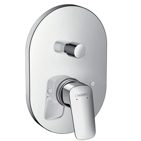 Hansgrohe HG Logis Встраиваемый смеситель для ванны, вакумный переключатель, внешняя+внутренняя части, цвет: хром, 71409000
