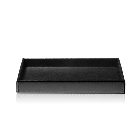 Decor Walther Brownie Tab L Лоток универсальный 28x16см, цвет: черная кожа, 0930160