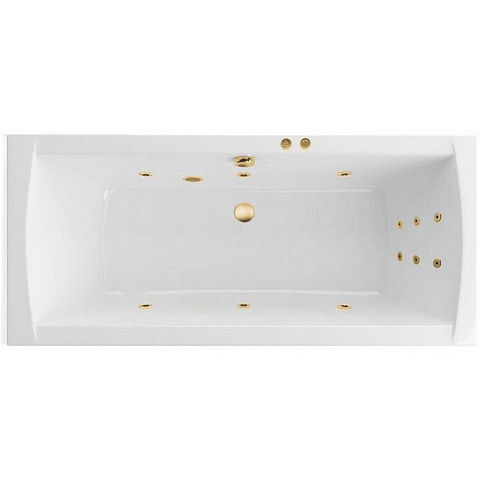 Ванна EXCELLENT Aquaria Lux Slim 180x80 "LINE" (золото)