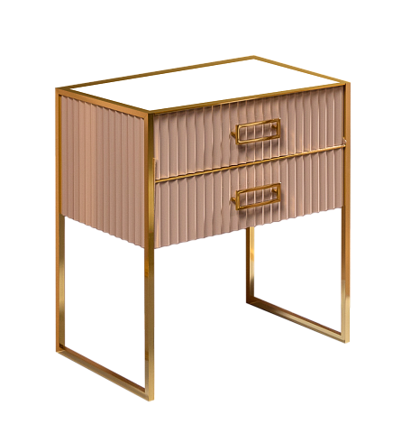 Тумба Armadi Art MONACO 80см h74см капучино глянец + золото под раковину чашу 867-080-CPG
