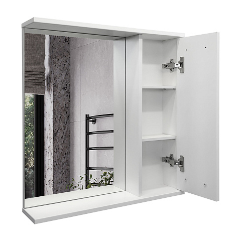 Зеркало-шкаф Comforty Модена М-60 белое матовое 00-00001639