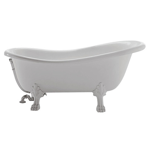 GLOBO Paestum Слив-перелив для ванн PA101/PA153/PA155, с сифоном, цвет белый, PA105bi
