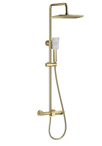 Душевая система WONZON & WOGHAND, Брашированное золото WW-AE33110-BG