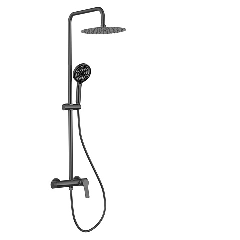 Душевая стойка Gid Edessa L070-GM-ND3, вороненая сталь
