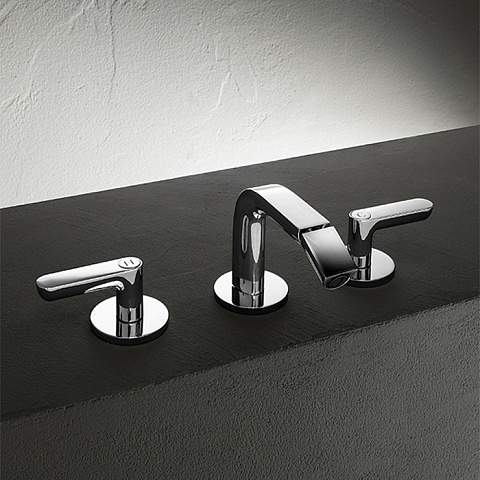 Fantini Icona Deco Смеситель для биде, 3 отв., с донным клапаном, цвет: хром, 53 02 R108