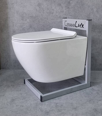 Унитаз подвесной CeramaLux 2196-2, белый
