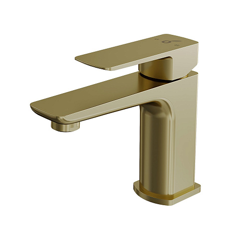 Смеситель для раковины Oliveeka D OL-139003-BG, золотой матовый