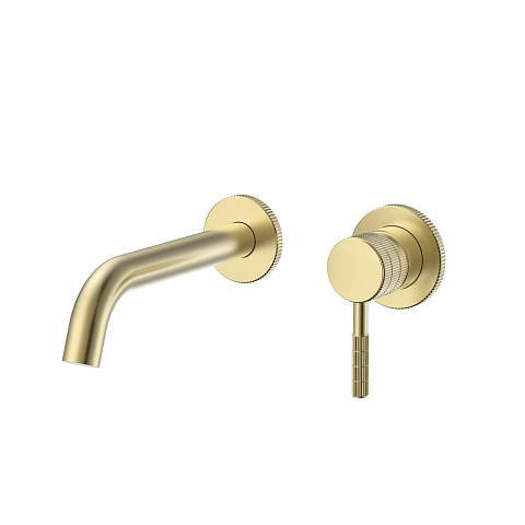 Смеситель настенный Gid Edessa SS070-GB-NS, золото матовое