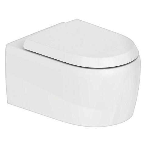 Duravit Qatego Унитаз подвесной безободковый 370х570 мм, с креплением Durafix.с установл. петлями из нерж. стали, цвет белый (Спец.цена с НАШЕГО скл), 2556090000
