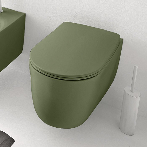 Унитаз безободковый подвесной Kerasan Nolita 531411, 55x35 см