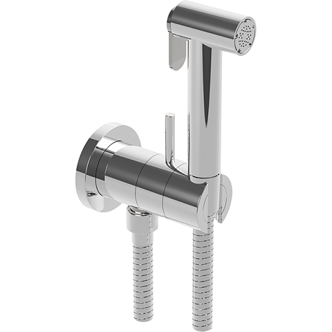 CISAL Shower Гигиенический душ со шлангом 120 см,вывод с держателем и встроенный прогрессивный картридж, цвет хром, CY00794521