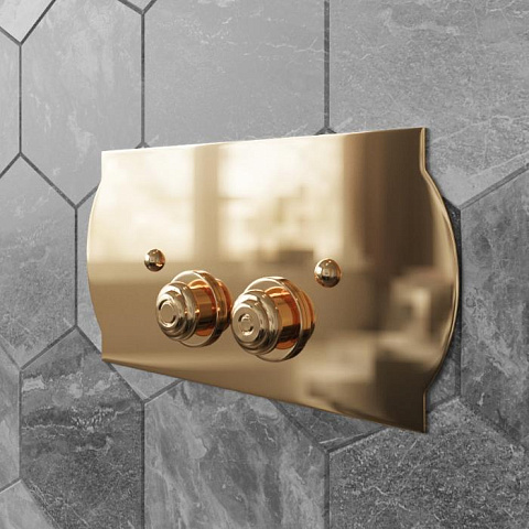 TW collection TW 300.3, клавиша смыва для бачков Geberit SIGMA, 33*2,5*h17, установка со смещением вправо 14мм, материал: латунь, цвет: золото, TW300.3oro