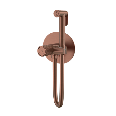 Смеситель гигиенический Boheme TECH Brushed Bronze 157-BRB