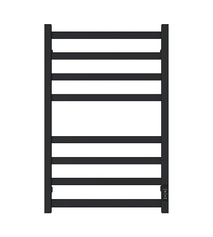 Полотенцесушитель электрический ДВИН J plaza neo 80/50 (4/4), диммер (квадрат) чёрный матовый