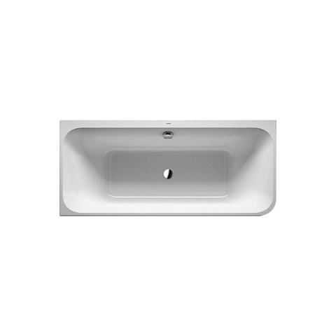 DURAVIT Happy D2 Ванна 1800х800 мм, угол слева вариант с двумя наклонами для спины, с интегр акрилов панелью и ножками, цвет белый, 700316000000000
