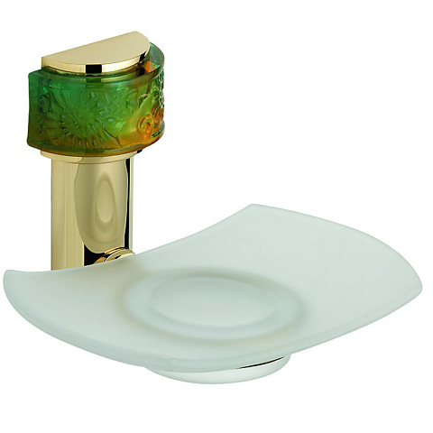 THG Island Мыльница стеклянная, подвесная, цвет Soft gold, U5B-F30-500