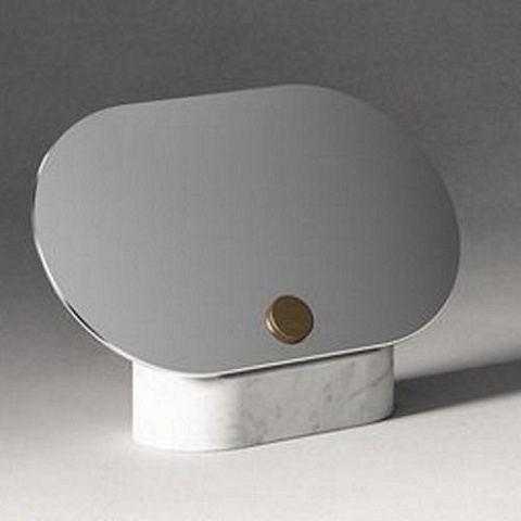 Agape Constellation Зеркало с мраморным основанием 31x20 см, мрамор Carrara, цвет: белый, ACOM0301MC