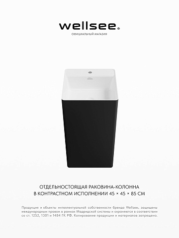 Напольная раковина для ванной Wellsee Pure BY Wellsee 230716000
