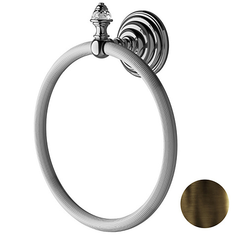Devon&Devon Devon Diamond Полотенцедержатель кольцо, цвет бронза, WHD507BR
