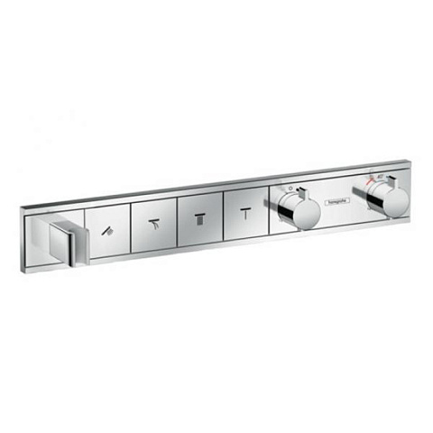 Hansgrohe HG RainSelect Встраиваемый термостат для душа на 4 источника, с держ. душа (внешняя часть), цвет: хром, 15357000
