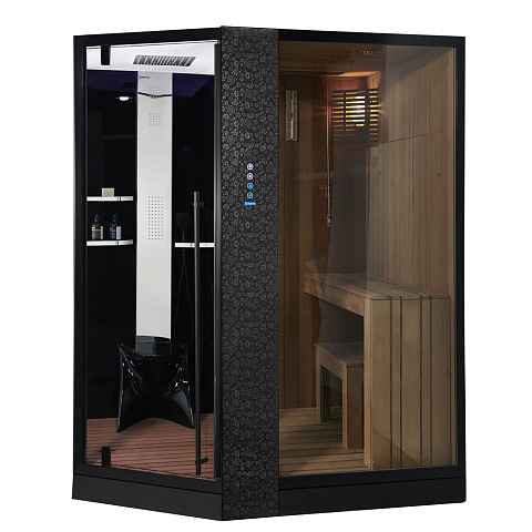 Душевая кабина ORANS SR-89103RS чёрный (1800x1300x2200)