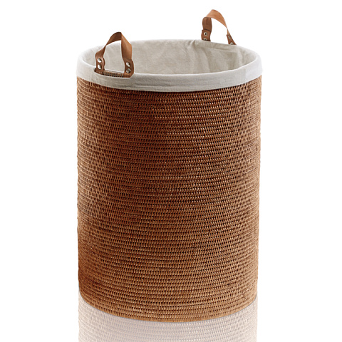 Decor Walther Basket SPA Корзина для белья с ручками 50x70см, цвет: ротанг темный, 0932492