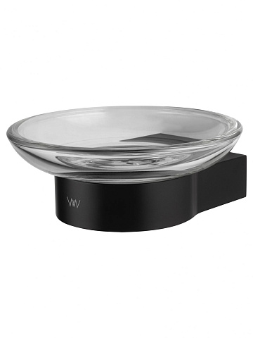 Мыльница с держателем WONZON & WOGHAND CARBON, Черный WW-7722
