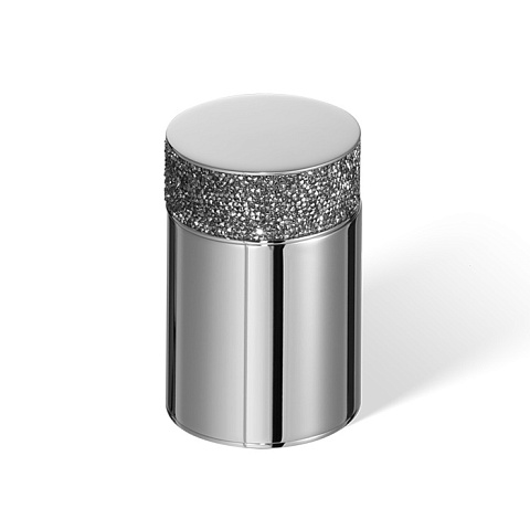 Decor Walther Rocks BMD1 Баночка универсальная 6.5x9.8см, с кристаллами Swarovski®, цвет: хром, 0933700