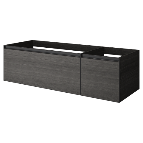 Armadi Art QUATRO 2 140см (100+40) тумба OAK ANTHRACITE профиль ANTHRACITE 790-M2-140--OA-A