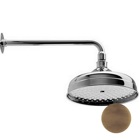 CISAL Shower Верхний душ D210 мм с настенным держателем L270 мм, цвет бронза (акция на товар из наличия), DS01340127 Акция