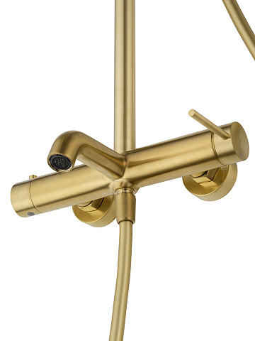 Душевая система WONZON & WOGHAND STICK, Брашированное золото WW-88739017-BG