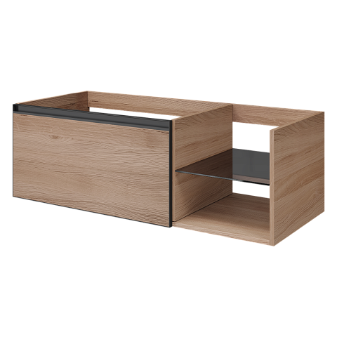 Armadi Art QUATRO 6 120см (80+40) тумба WILLOW профиль ANTHRACITE 790-M6-120-W-A