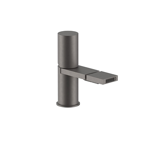 Fantini Milano Смеситель для биде, 1 отв., с донным клапаном, излив 125мм, цвет: Matt Gun Metal PVD, 31 P5 3008F