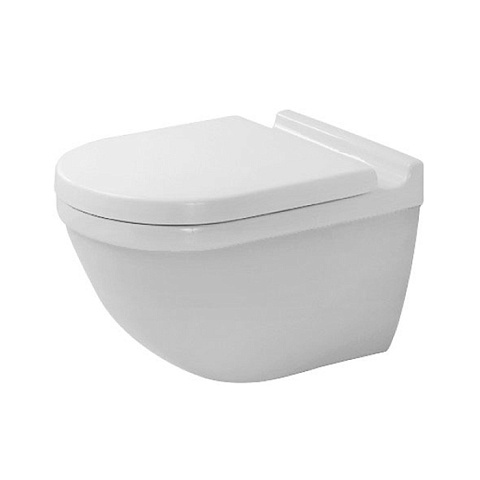 Duravit Starck 3 Унитаз подвесной безободковый, 540х360 мм, с креплением Durafix, цвет белый (Спец.цена из наличия), 2527090000