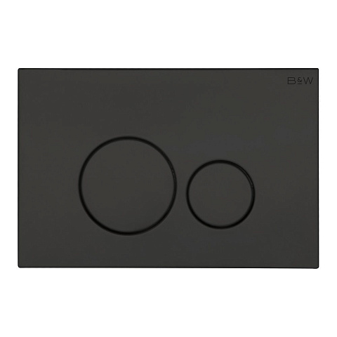 Клавиша смыва Black&White WPI-09510GM серия R #304, цвет: оружейная сталь PVD (240х160х10)