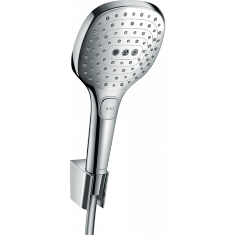 Hansgrohe HG Raindance Select E Душевой набор: ручной душ Crometta 120 3jet с держателем и шлангом 1,25м, цвет: хром, 26700000