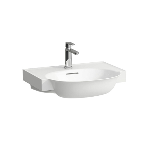 Laufen New Classic Раковина накладная овальная 600х480х75 мм, без отв под смеситель,с переливом, цвет белый матовый, 8.1385.3.757.109.1