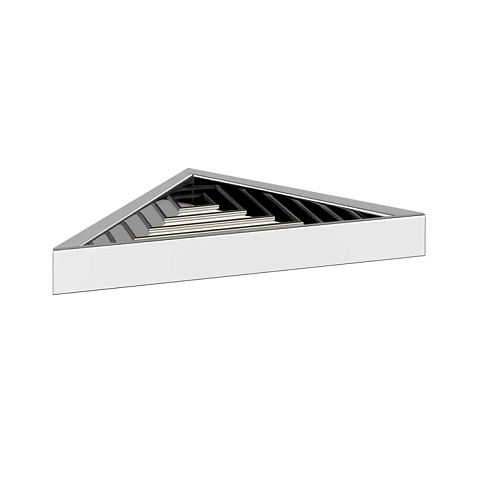 Gessi Rettangolo Полочка-решетка угловая для ванны или душа, цвет: хром, 20861#031