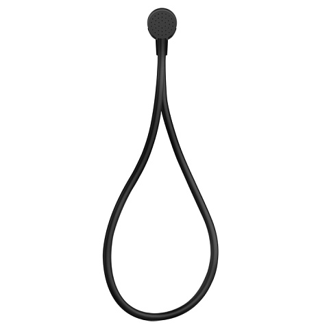 Gessi Hi-Fi Душевой магнитные комплект, состоящий из вывода воды, держателя, Darkflex шланга 1,50 м и лейки, цвет: Black XL, 63199#299