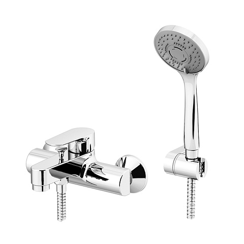 Gattoni H2omix3000 Смеситель для ванны с лейкой и шлангом, цвет хром, 3000/30C0cr