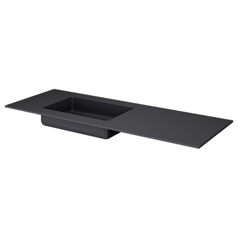 Armadi Art QUATRO 140 раковина-моноблок ANTHRACITE (раковина слева) 793-140-A-L