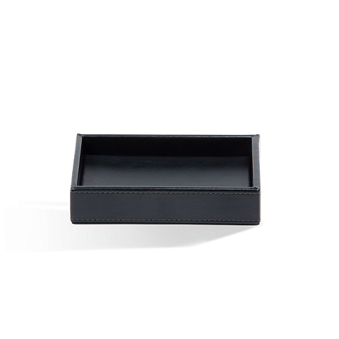 Decor Walther Brownie Tab S Лоток универсальный 12.5x9.5см, цвет: черная кожа, 0931060