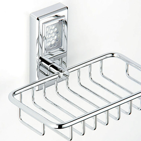 THG METROPOLIS CRISTAL CLAIR Мыльница-корзина металлическая 160х95 мм., цвет хром, A2A-A02-620
